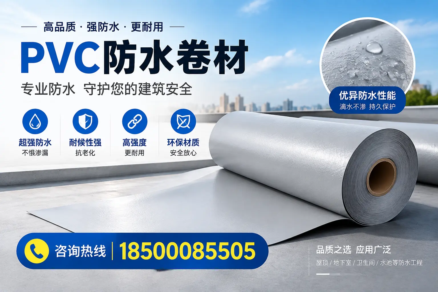 厦门地区pvc防水卷材的市场现状与发展趋势